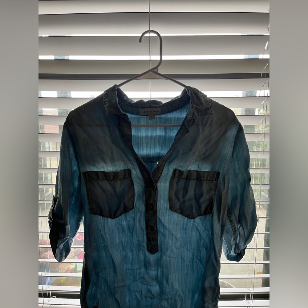 Cloth and stone jean shirt